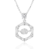 359170 BAMBOO MOVING CRYSTAL S/P NECKLACE
